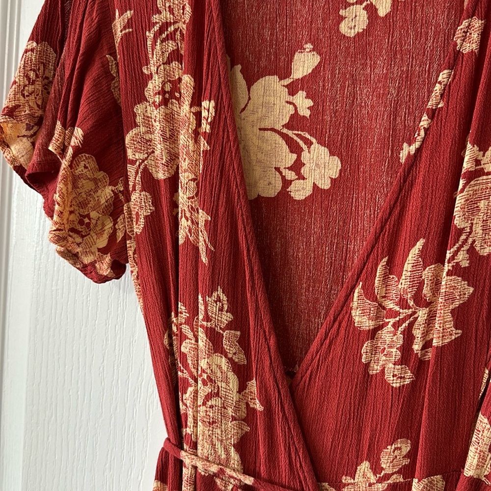 Lulus Floral Wrap Dress